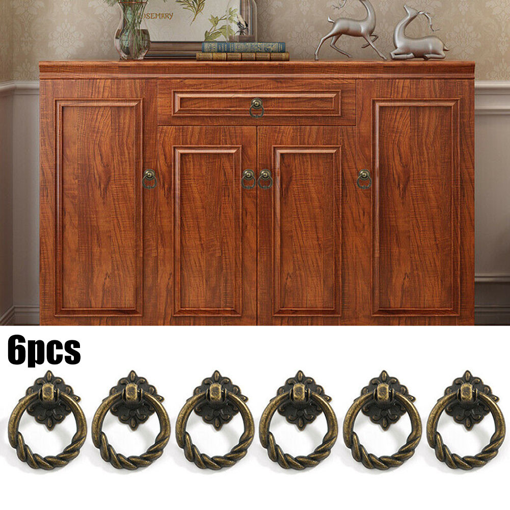 6PC Cabinet Knobs Retro Vintag - Vintage Furniture Hardware Pulls 评论和价格