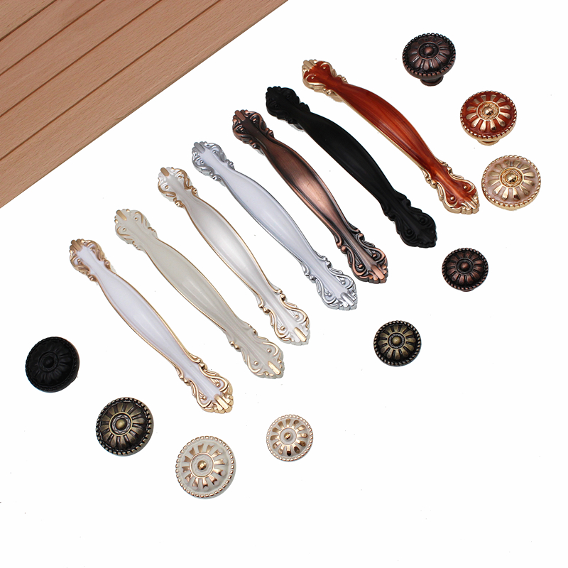 RUNBAZEF Black Kitchen Cabinet - Vintage Furniture Hardware Pulls 评论和价格