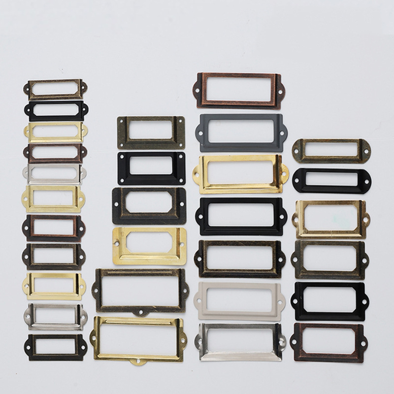 Vintage Label Holder Antique L - Furniture Hardware Names 评论和价格