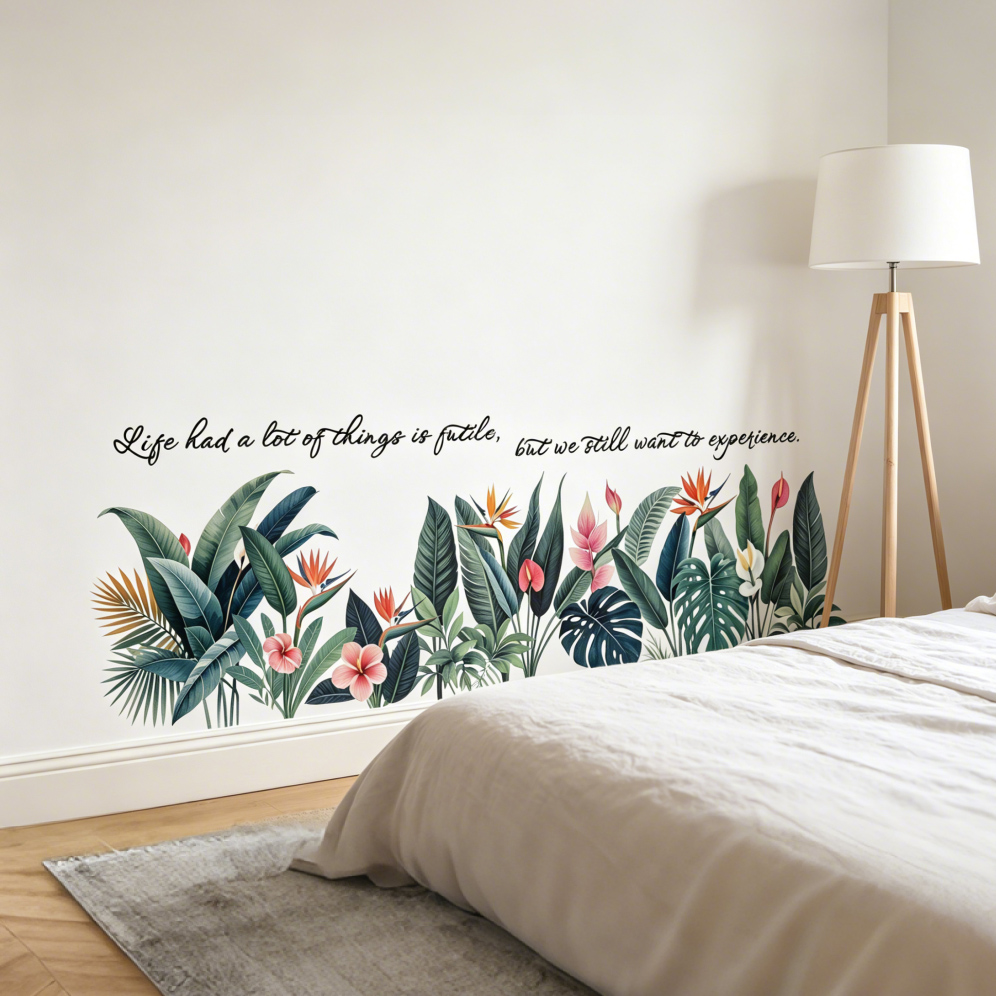 Tropical Leaves Wall Stickers, - Furniture Paradise & Hardware Ghaziabad By Owner 评论和价格