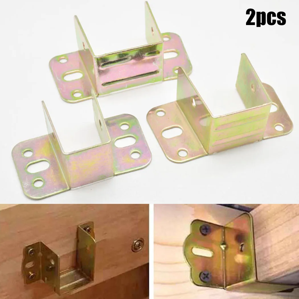 2pcs U Shaped Metal Bed Bracke - Furniture Hardware Replacement Parts 评论和价格