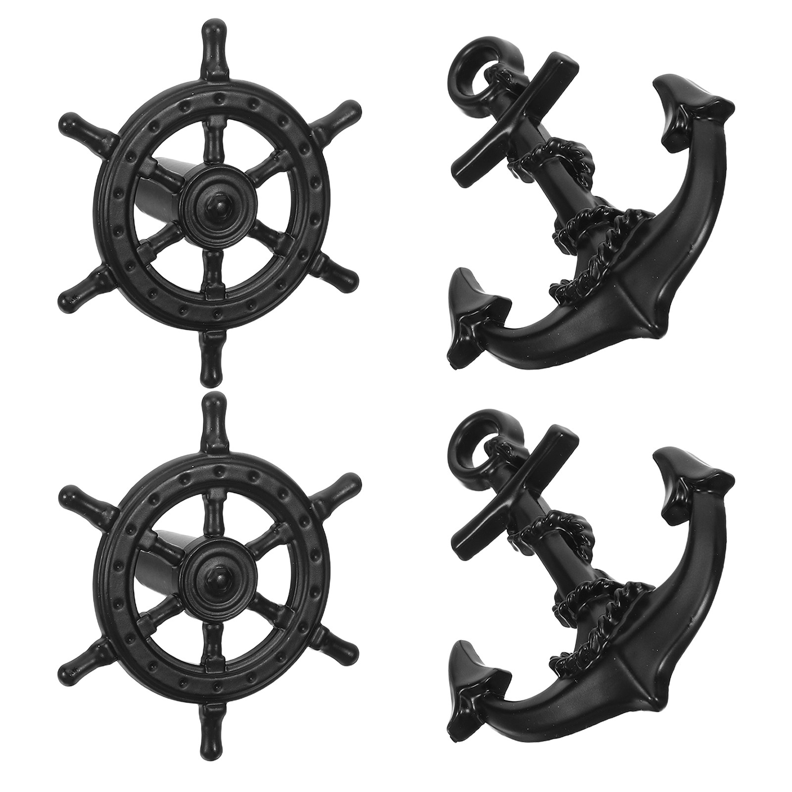 4Pcs Black Vintage Drawer Pull - Vintage Furniture Hardware Pulls 评论和价格