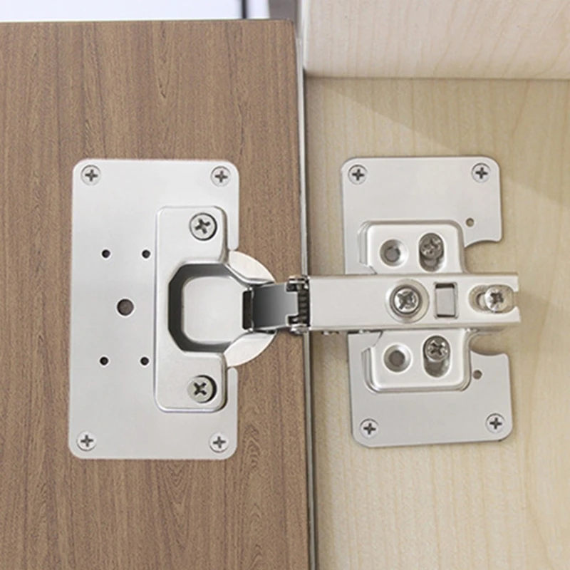 4 Pcs Cabinet Hinge Repair Pla - Furniture Hardware Replacement Parts 评论和价格