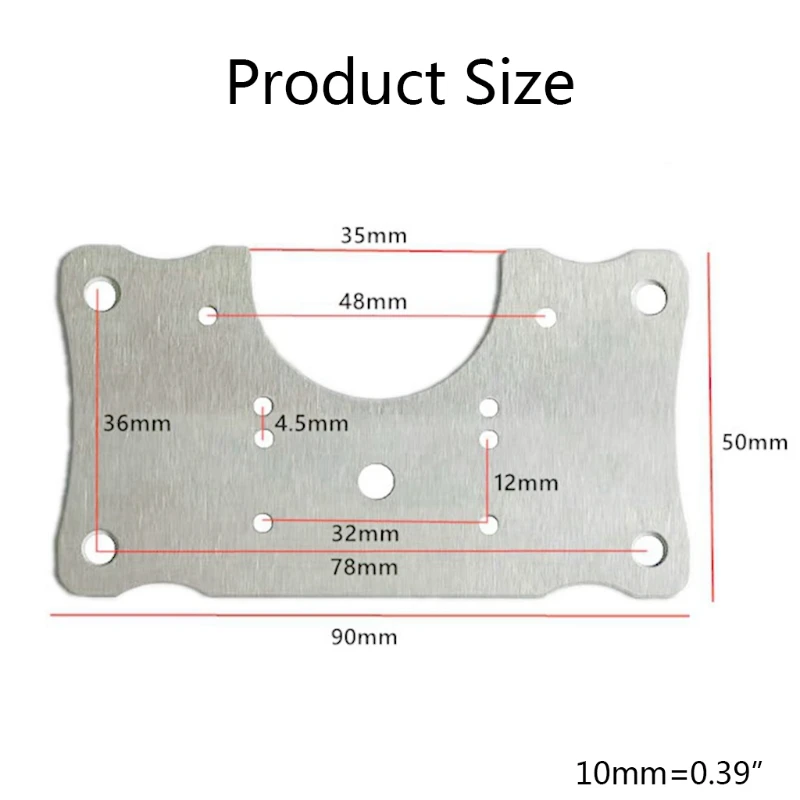 4 Pcs Cabinet Hinge Repair Pla - Furniture Hardware Replacement Parts 评论和价格