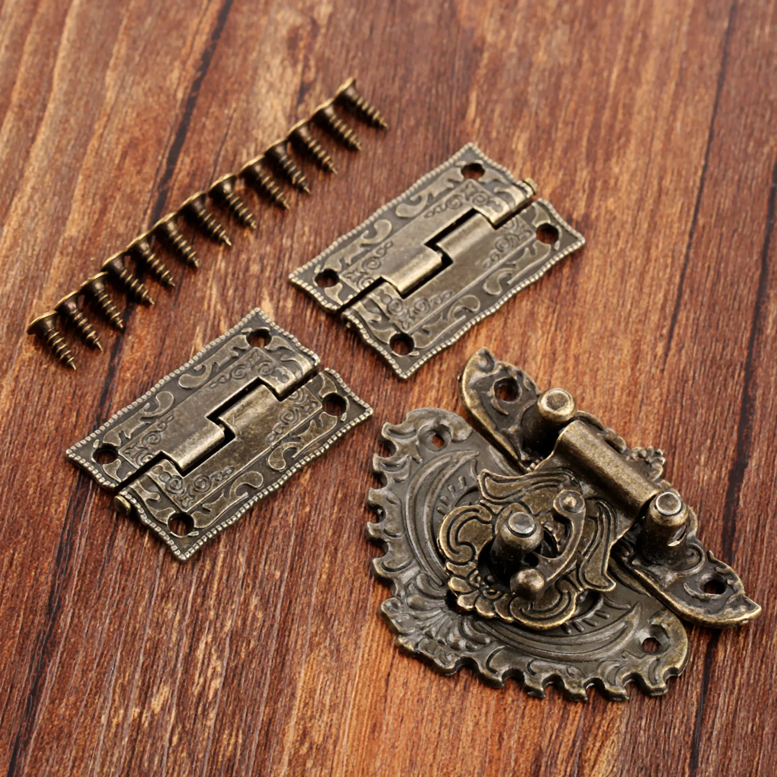 3pcs/set Antique Bronze Padloc - Furniture Hardware Replacement Parts 评论和价格