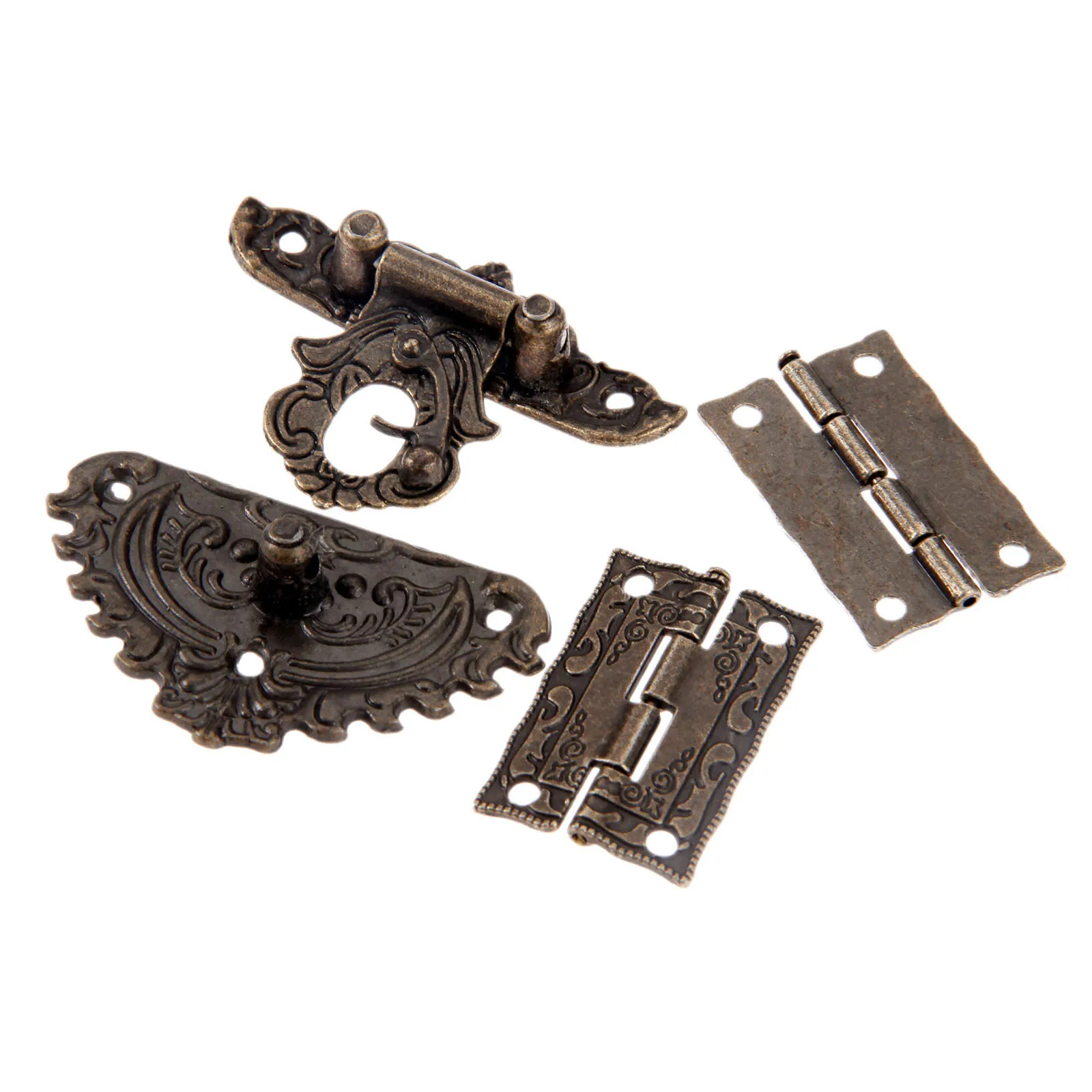 3pcs/set Antique Bronze Padloc - Furniture Hardware Replacement Parts 评论和价格