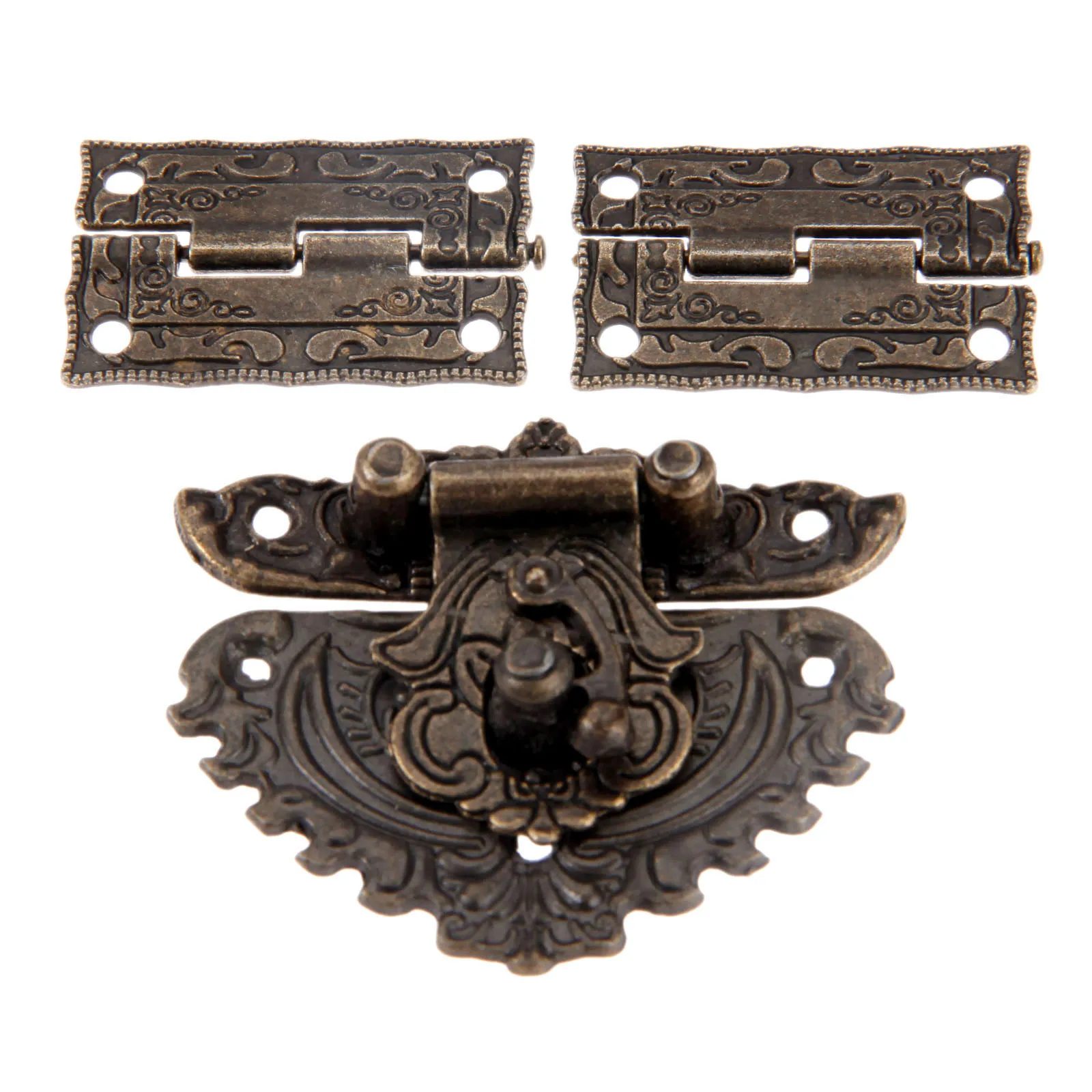 3pcs/set Antique Bronze Padloc - Furniture Hardware Replacement Parts 评论和价格