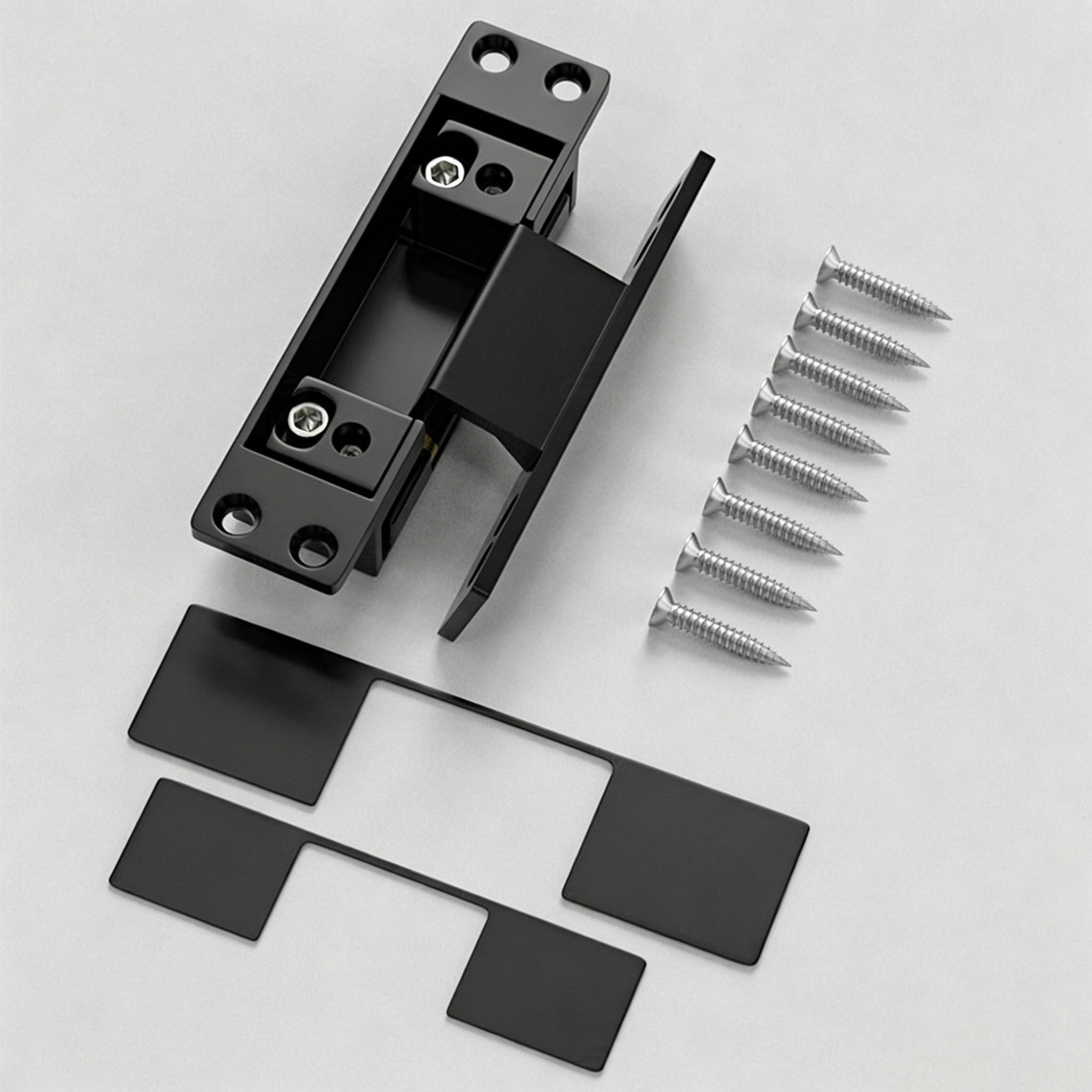1Pcs Black Door Hinges Invisib - Furniture Hardware Replacement Parts 评论和价格