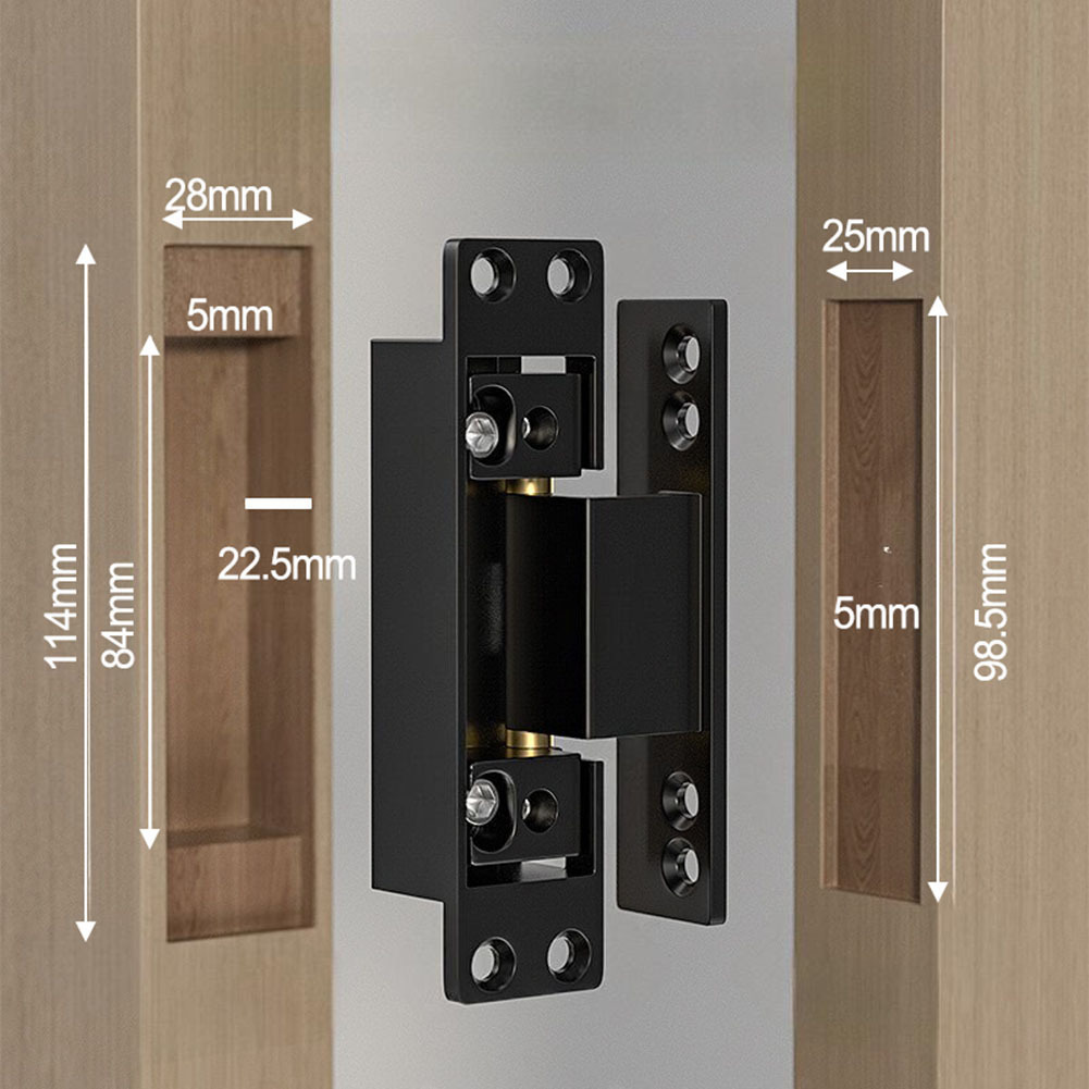 1Pcs Black Door Hinges Invisib - Furniture Hardware Replacement Parts 评论和价格