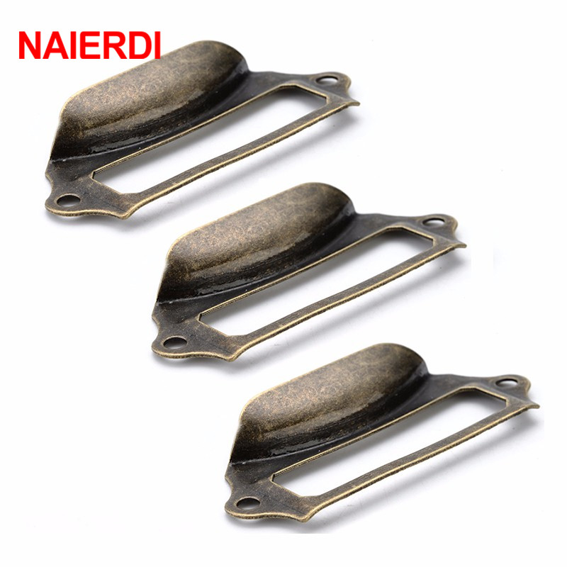 NAIERDI 5pcs Antique Brass Met - Furniture Hardware Names 评论和价格