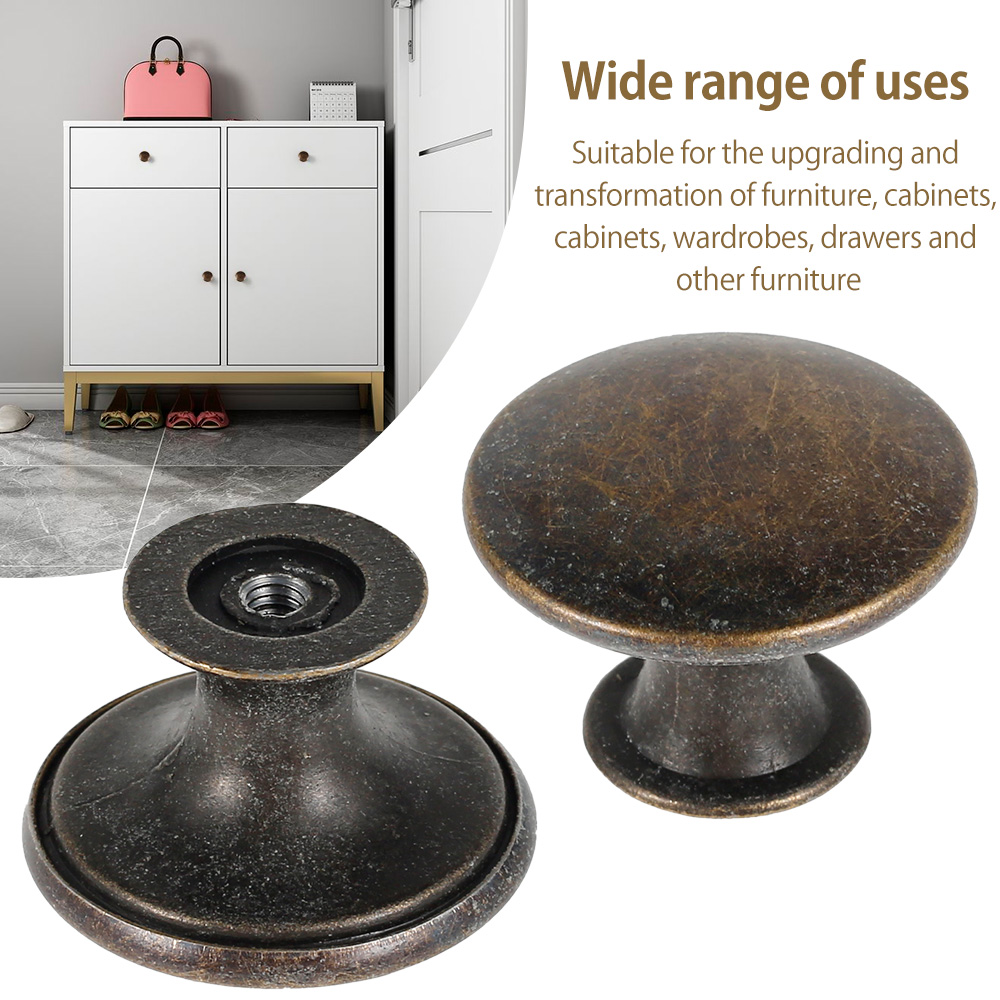 12PCS Retro Pull Handles Bronz - Vintage Furniture Hardware Pulls 评论和价格