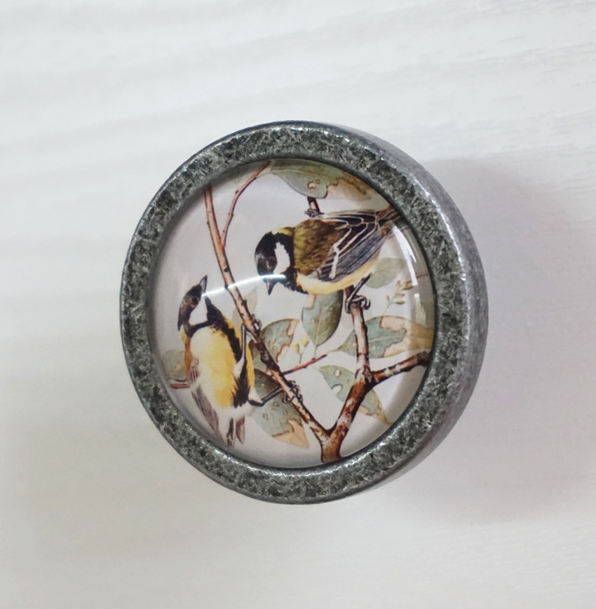 Two Birds--Drawer Knobs Vintag - Vintage Furniture Hardware Pulls 评论和价格