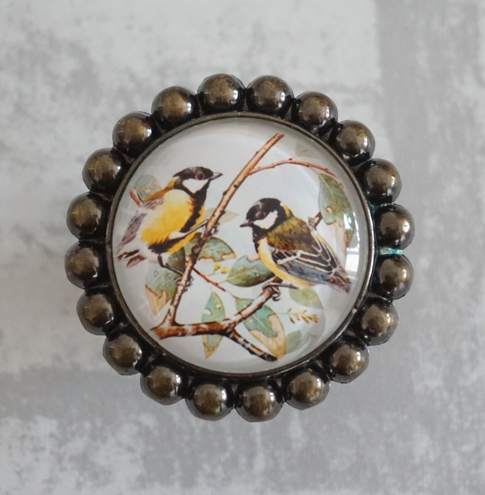Two Birds--Drawer Knobs Vintag - Vintage Furniture Hardware Pulls 评论和价格